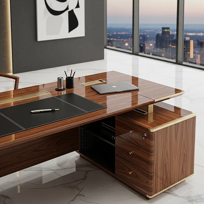 Executive Desk with Side Return